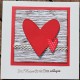 Hochzeitskarte Herz rot